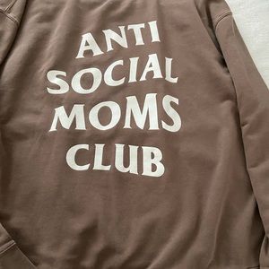 Tan antisocial moms club crewneck